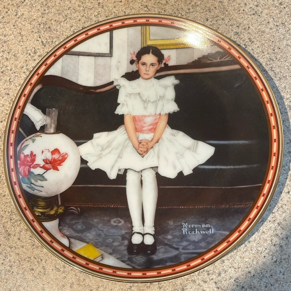 Norman Rockwell “ Sitting Pretty” collector plate.